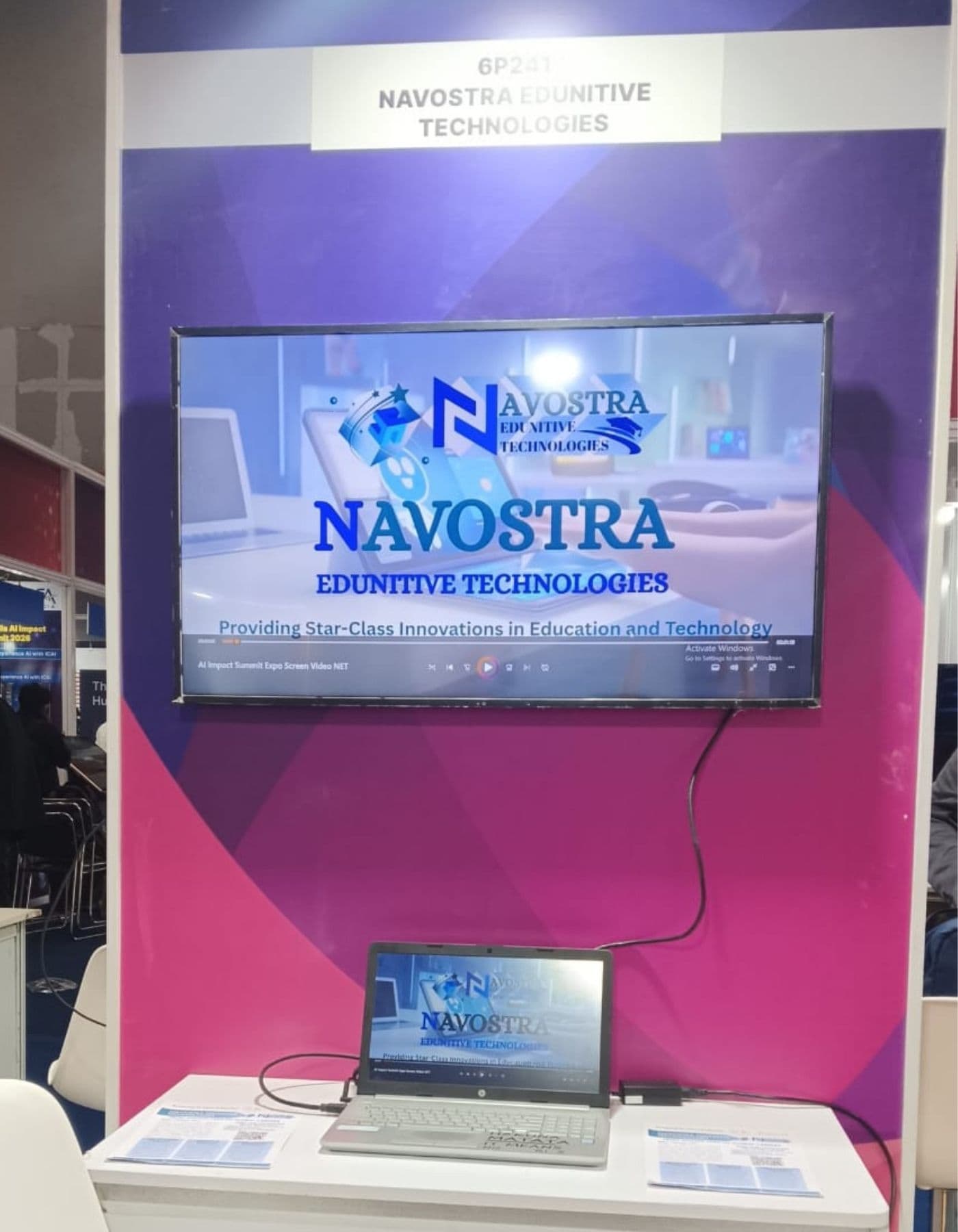 Navostra exhibition booth at India AI Impact Summit